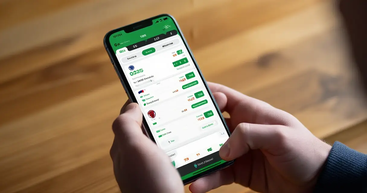 Vedonlyönti kertoimet mobiilisovelluksessa – pelaaja vertailee kertoimia